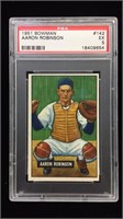 1951B #142  Aaron Robinson baseball card