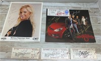 SIGNED CONCERT TICKETS & PICTURES