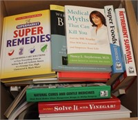 box lot - books for healthy living & natural