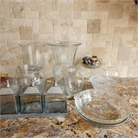 Lot of Glassware w/ Vases