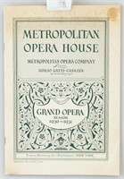 1930-1931 Metropolitan Opera House Playbill
