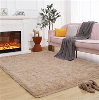 (U) Maxsoft Fluffy Shag Bedroom Rug, 5x8 Feet Came