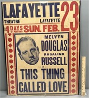 Lafayette Theatre Thing Called Love Movie Poster