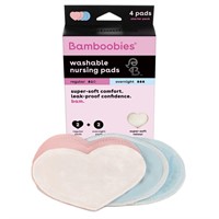 $18  Bamboobies Nursing Pads  4 Pads Blue + Pink