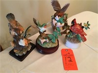 musical hummingbird, bird figurines