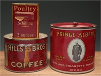 Vintage Collectible Tins - Tobacco, Coffee, Spice