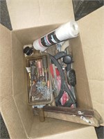 Box of tools and odds and ends