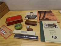 Vintage advertising collectibles lot.