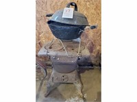 Old stove and charcoal grill