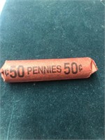 Wheat pennies roll of (50)