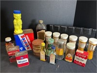 Dealer Box Lot VTG Advertising Tins, Spices, & +