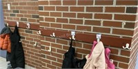 Three Boards with Coat Hooks