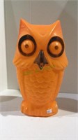 Vintage Halloween owl blow mold measuring 13 1/2