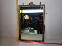 Antique gold framed mirror