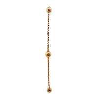 LUXE 18k Gold Fancy Station Bracelet