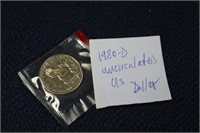 1980-D uncirculated US Dollar