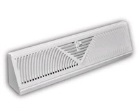 S3t Of 7 18 in. 3-Way Steel Baseboard Diffuser