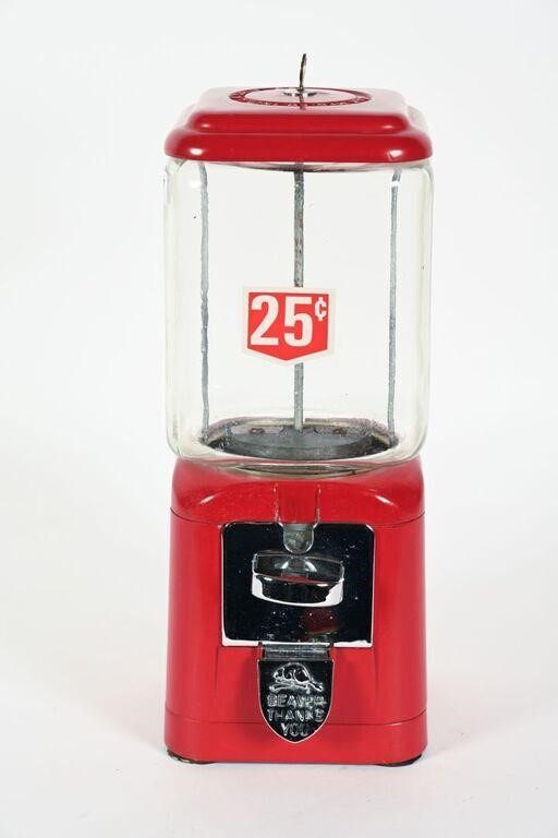 BEAVER 25 CENT GUMBALL MACHINE