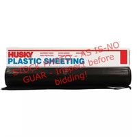 Husky 12 x 100 ft. Black 4 mil Plastic Sheeting