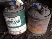 2-Metal 5gal oil/gas cans