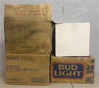 (4) Boxes of Antique Glass Bottles