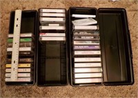 3 Cases of a variety of Cassette tapes