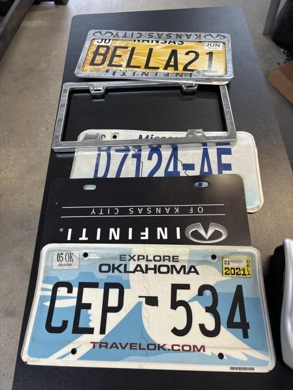 License plates, and covers