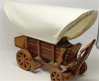 Wooden Covered Wagon Lamp