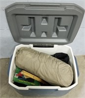 Coleman Cooler Loaded w/ Camp Items