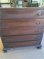 Good mahogany chest of drawers 33"W x 46"H