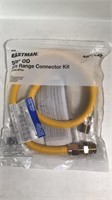 New Eastman 5/8”OD Gas Range Connector Kit