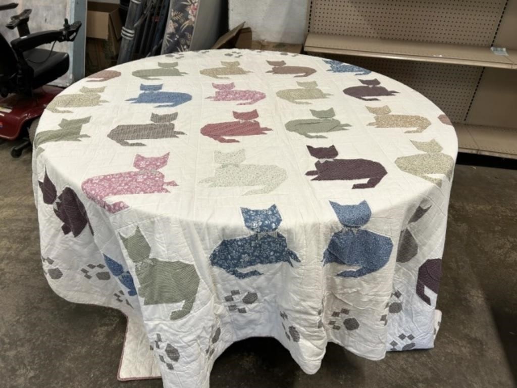 CAT QUILT- APPROX. 83 X 90