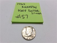 1964 Silver Kennedy half dollar coin