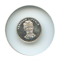 1 gram Silver Round - Abraham Lincoln, .999 Fine