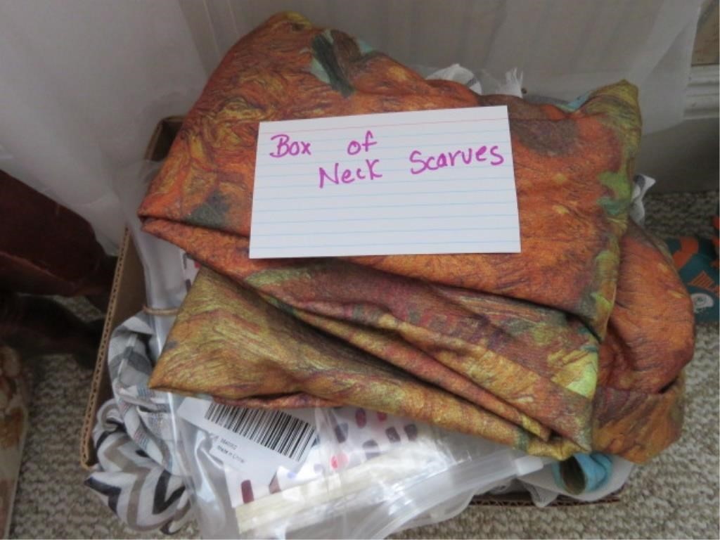 BOX OF NECK SCARVES