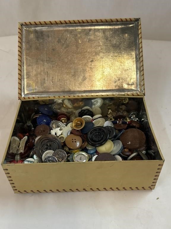 Vintage Mackintosh's Tin Full of Old Buttons