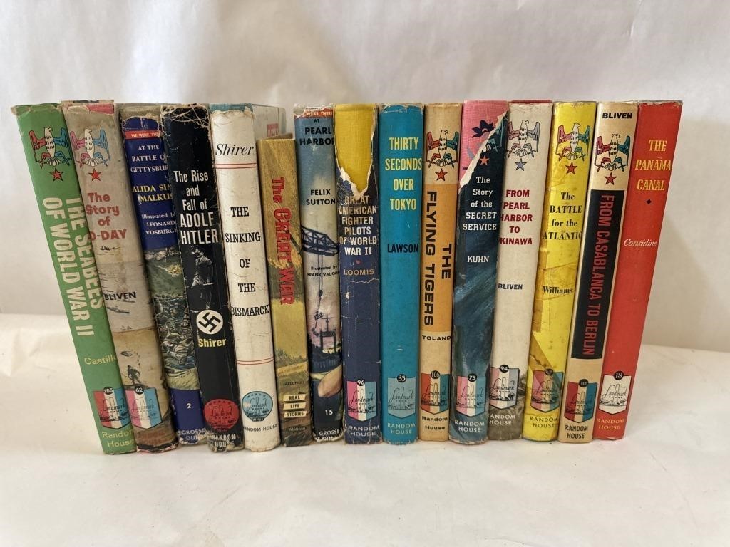 Lot of 15 Vintage War Related Hardback Books