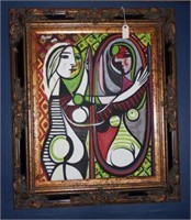 Lot #136 - “Hommage to Girl Before a Mirror”