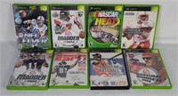 8 Xbox Sports Games - Nascar, Nfl, Mlb