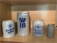 HOFBRÄUHAUS STEIN AND OTHER STONEWARE GERMAN