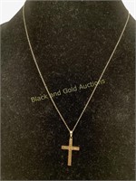 10k necklace with cross