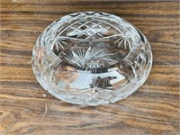 crystal ash tray - approx 9"