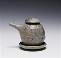 Small Stoneware Lidded Pot