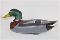 Signed Steven R. Lay Hand painted duck decoy
