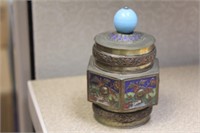 Antique Chinese Enamel on Copper Box