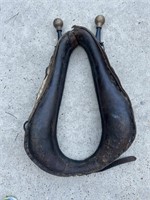 Vintage Leather & Metal Horse/Mule Collar/Harness