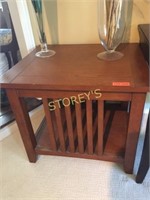 Wood Side Table - 28 x 24 x 24