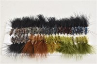 50 Fancy Sparkle Wooly Bugger Flies (hand tied)