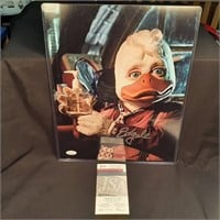Ed Gale Howard the Duck Actor Signed 11 x 14 COA