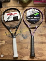 Wilson tour slam & Head tennis rackets
